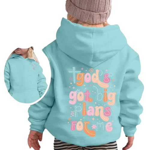Jesus Loves Me This I Know Hoodies for Teen Girls Trendy Youth Long Sleeve Sweatshirts Tween Tops Preppy Clothes 02 Mint Green 2-3 Years3