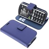 foto-kontor Tasche kompatibel mit Emporia Simplicity Book Style blau Schutz Hülle Buch