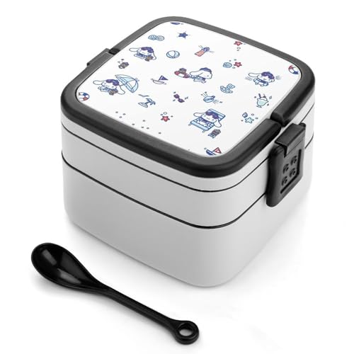 弁当箱 シナモン シナモロール ランチボックス 二段 お弁当箱 おべんとう箱 ランチケース 大人用 子供用 学生 仕事 通勤 1000ml