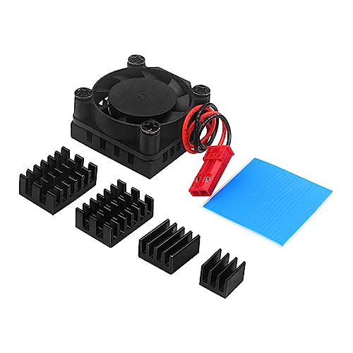 Dissipateur Thermique à Base d ' Aluminium Silencieux avec Ventilateur pour Carte de développement 5, dissipateur de fonctionnant en Douceur, radiateurs Frais, Ventilateur de – vue 2
