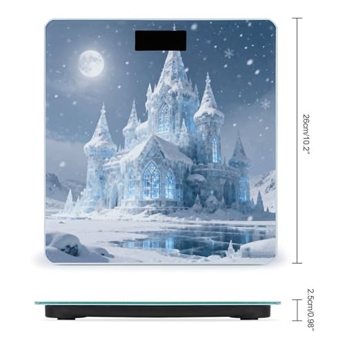 Báscula digital Ice Castle Winter para baño hasta 400 lb miniatura 2