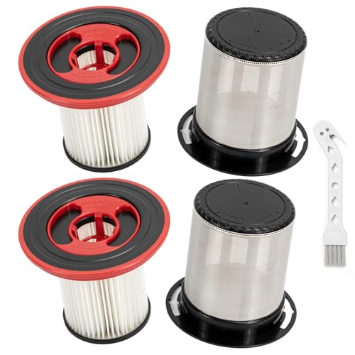 2 Stück Ersatzfilter für Bosch Unlimited Serie 7 Akku Staubsauger 12040193 BKS711XXL BBS711W BBS712A BCS711GB BKS711MALL Waschbarer Filter aus Edelstahl Vorfilter mit Reinigungsbürste