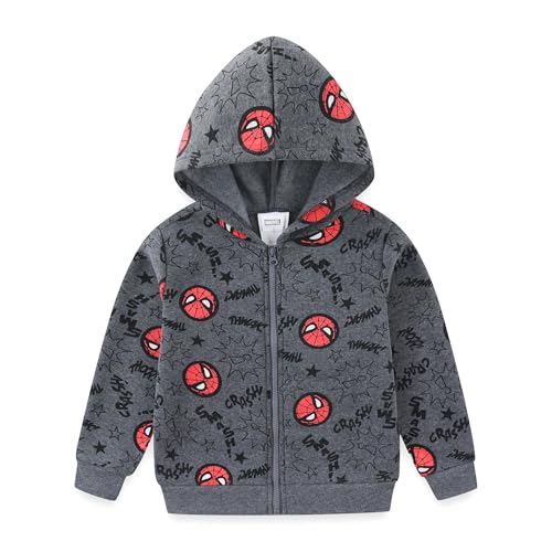 Sudadera Marvel Spider-Man de dos piezas con chaqueta con capucha roja talla 5 2
