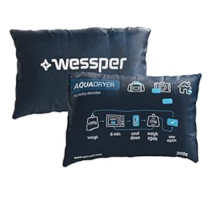 Wessper Deumidificatore sacchetto riutilizzabile Wessper deumidificatore in silice essiccante granulato di umidità per guardaroba, auto, scarpe, camera da letto, 1 pezzo da 300 g