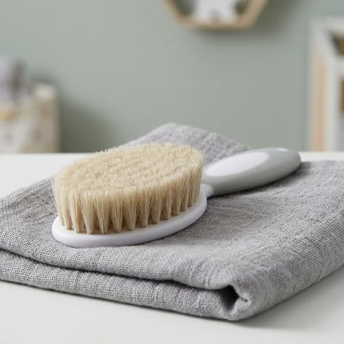 YARNOW Baby Healthcare and Grooming Kit - Baby Nursery Kit with Hair Brush Comb Nail File Clipper Nasal Scissors for Newborn Girls Boys Grey - Image 6