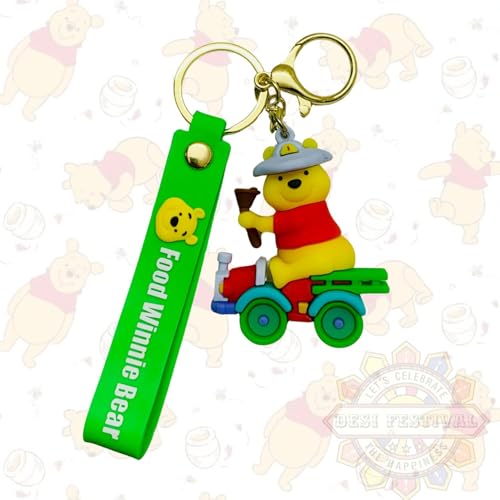 Image of Cute 3D Keychain | Keyring & Quirky Bag Charm | Hard Silicone, Unbreakable | Travel Essential | Kids Friendly | Strap & Bag Hook