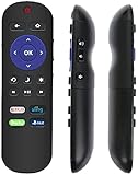 New Replaced Remote for Hitachi Roku TV with Netflix Hulu Sling Vue