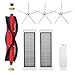 Accessori Kit Ricambi Per Xiaomi Roborock S5 Max S6 Max S6 Pure S6 MaxV S50 S51 S55 S60 S65 S5 S6 Aspirapolvere, con Spazzola principale Spazzola Laterale HEPA Filtro