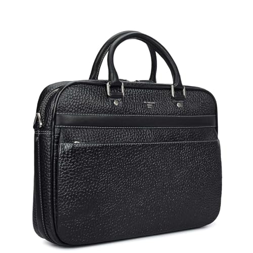 Image of Da Milano Leather Laptop Bag for Men & for Women - Fits Upto 15 inch Laptop (6166D)