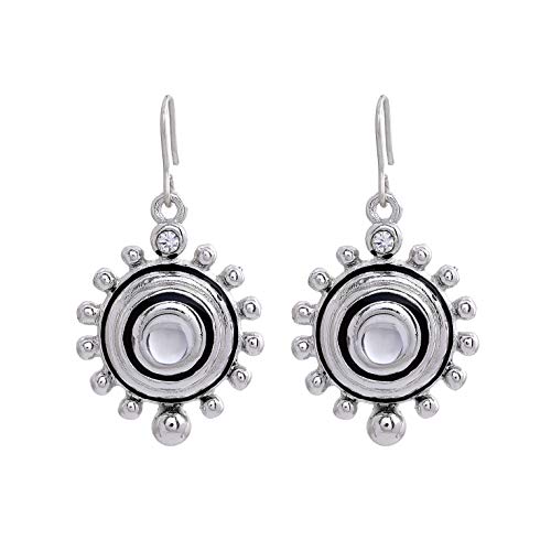 Estele Gehena By EsteleZinc Alloy Rhodium tone Playful White Sunrise Drop Earrings for Girls (B08KX5RC3S) Amazon Price History, Amazon Price Tracker