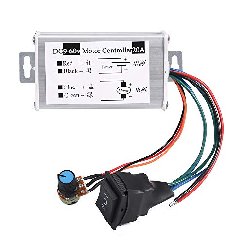 PWM DC Motor Speed Controller,Brush Motor Driver Controls Module DC 9V-60V 12V 24V 36V 48V 60V Motor Pulse Width Modulator Regulator 20A 1200W PWM Monitor Dimmer Governor with Switch & Knob PWM DC Motor Speed Controller,Brush Motor Driver Controls Module DC 9V-60V 12V 24V 36V 48V 60V Motor Pulse Width Modulator Regulator 20A 1200W PWM Monitor Dimmer Governor with Switch & Knob