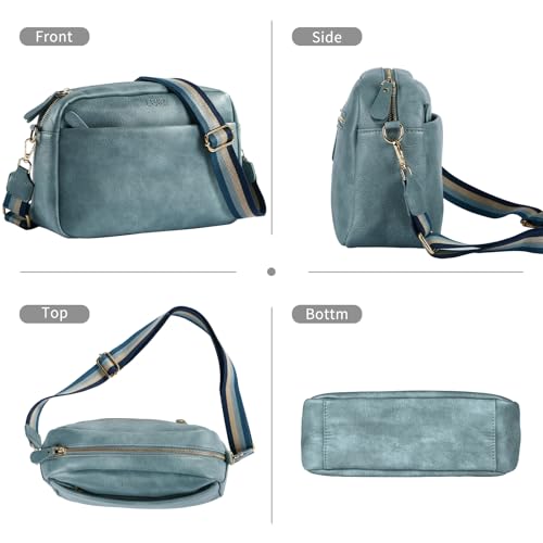 Crossbody Bags for Women, Fashion Large Size Vegan Leather Purse Shoulder Handbag with Adjustable Wide Strap4