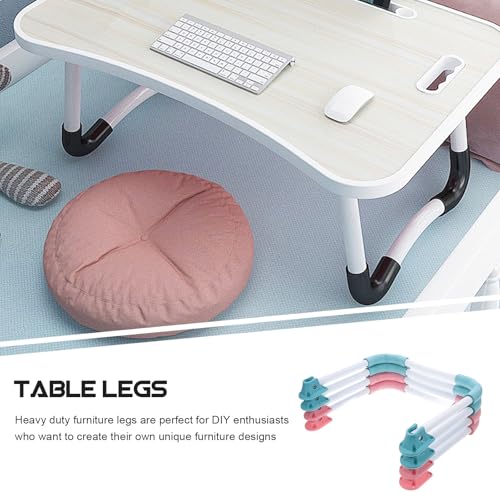 Soporte metálico resistente COLLBATH para montar una mesa firme con patas plegables de bricolaje 6