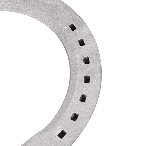 Image of AMONIDA Horseshoes, 4pcs Aluminum Alloy Horse Shoes, Horse Riding Tool Horseshoe Kit for Horseshoe Palms for Indoor or Outdoor(No 4)