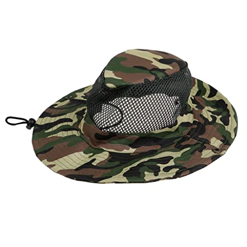 NC Chapéu de Sol Ao Ar Livre Aba Larga Balde Chapéu Da Moda Pesca Caça Escalada Unissex - C