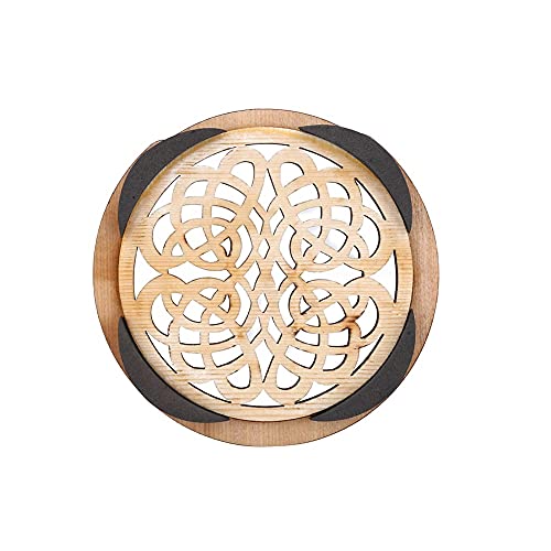 Sungooyue 41 Inch Wood + Sponge Guitar Sound Hole Cover, Wood Sound Hole Block Protector For Acoustic Classic Guitar (Happy Knot) #TOP7