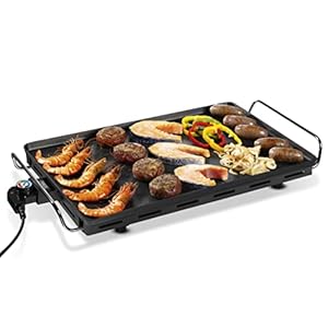 Princess Parrilla de Mesa XXL 60 x 36 cm, 2500 W – Superficie de cocción extragrande antiadherente, calentamiento rápido, plancha eléctrica fácil de limpiar, ideal para comidas familiares y fiestas