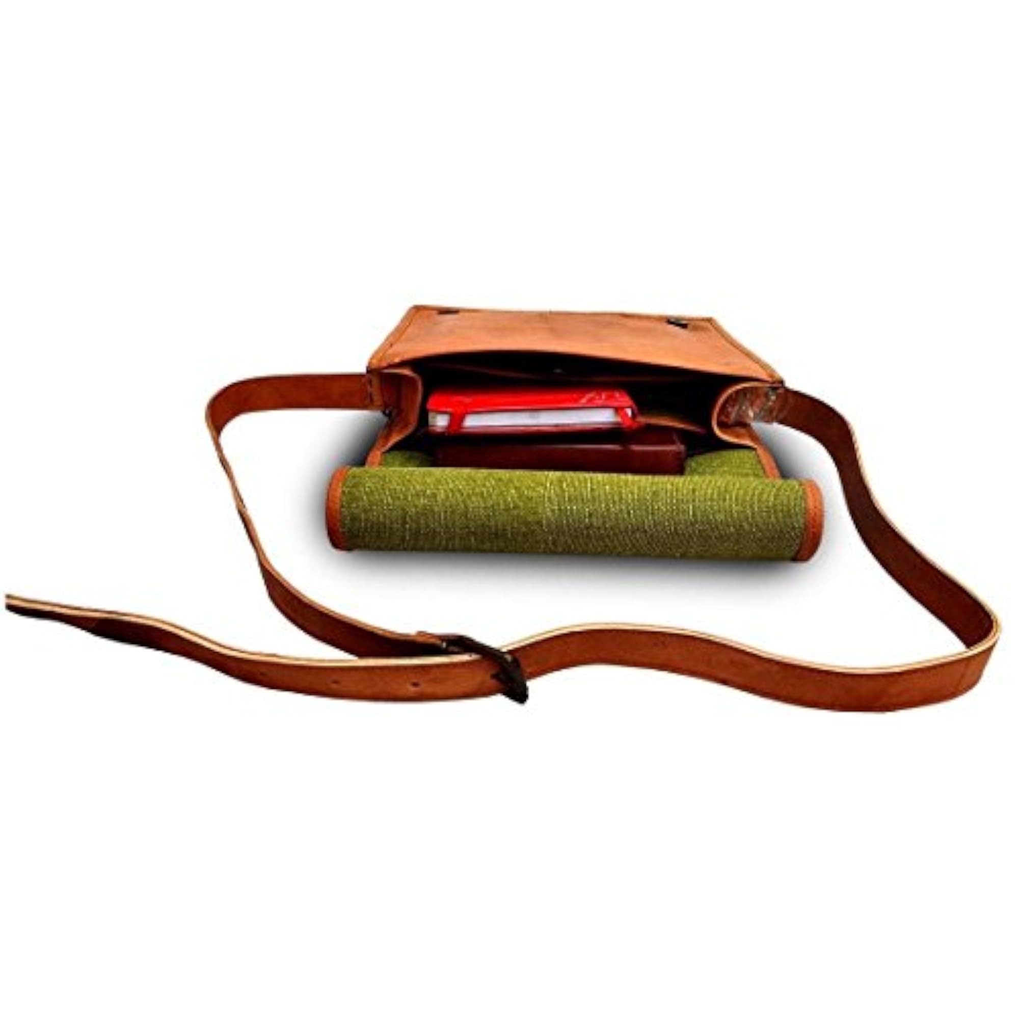 Leather Full Flap Messenger Bag