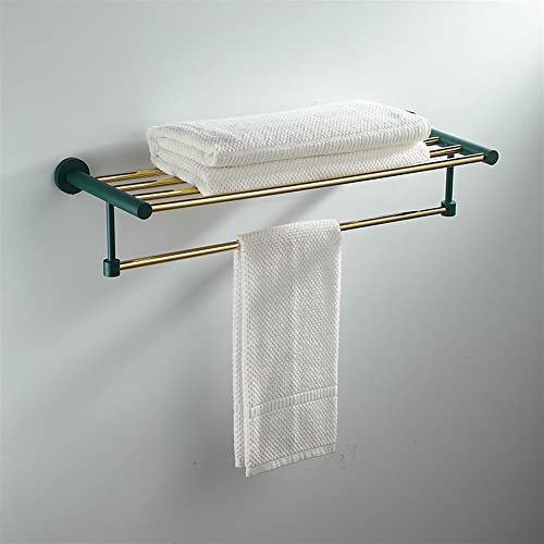 Porte-serviettes de salle de bain étanche avec étagère murale intégrée