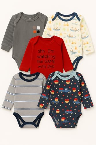 Image of TuddyBuddy 100% Cotton Multi Color Rompers /Bodysuits for Baby Boy & Baby Girl