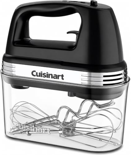 Image of Cuisinart Power Advantage Plus 9-Speed Hand Mixer, 220W-Motor Hand Blender Electric Mixer with 9 Speed Settings, XL Dishwasher-Safe Beaters, 3 Low Mixing Speeds, Storage Case, Black