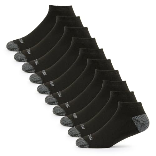Image of Fruit of the Loom Men's Dual Defense Socks, Odor Protection with Half Cushion, Multi-Packs