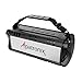 Waterproof Bluetooth Speaker 40W (70W max), Portable, Wireless, 8000mAh Power Bank, Shockproof, TWS, DSP, Stereo, Subwoofer, TF Card, Equalizer, Alpatronix AX500 for Parties, Indoor & Outdoor - Black