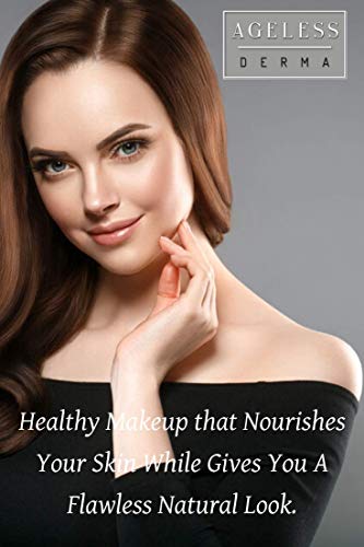 Ageless Derma Natural Mineral Makeup Foundation- A Healthy Vegan Full Coverage Pressed Powder Makeup. Made In Usa (Nude) #TOP4