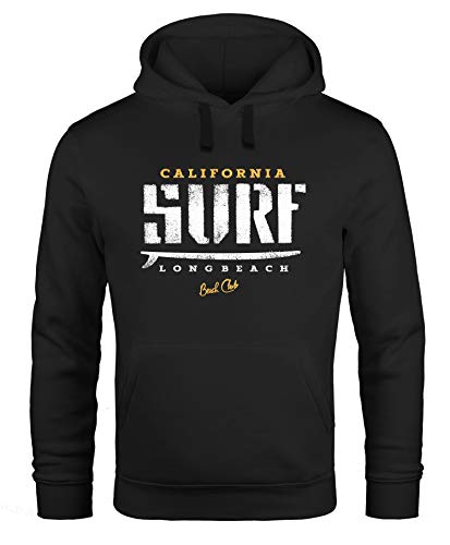 Preisvergleich Produktbild Neverless Hoodie Herren Surf Kapuzen-Pullover Männer schwarz 3XL