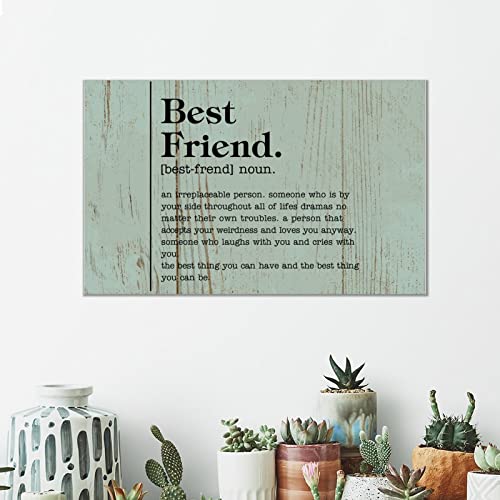 Panneau en bois Best Friend : l'art de sublimer l'amitié dans votre salon