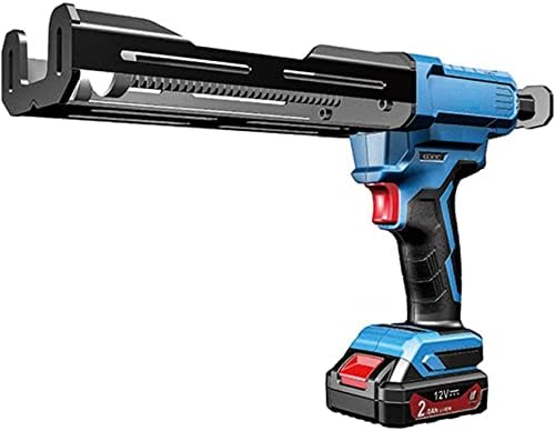 12V Cordless Electric Caulking Gun, Professional Double Cartridge Adhesive & Caulk Gun with Battery & Charger for Easy Sealing, Filling, and Home Repair Projects