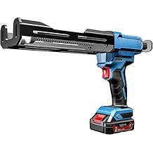 12V Electric Double Cartridge Caulking Gun, Cordless Electric Caulk Gun,Professional Caulk & Adhesive Gun OneBattery