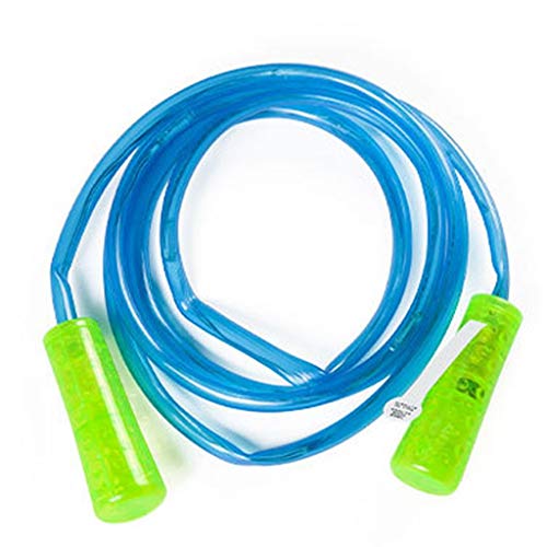 OOEOO Jump Rope for Kids Colorful Light Up Jump Rope Led Glow in The Dark Skipping Rope Light Fun Toy Home Exercise (Blue)