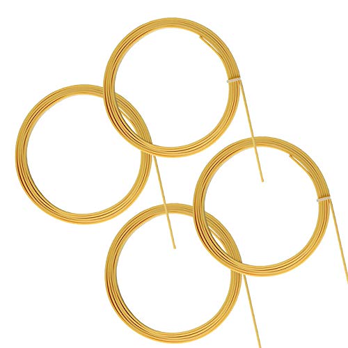 4pcs Guitar Body Project 5 Feet ABS Binding Puling Strips 6mm Wide,1.5mm Beige