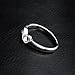 CCBFY 18k White Gold Plated 925 Sterling Silver Rings for Women Promise Rings for Her, Stackable Wedding Bands Rings for Women Infinity Forever Love Knot Ring (Silver 6)