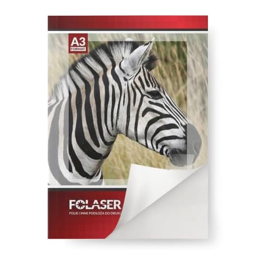 Netuno Folaser 10 Blatt DIN A3 42 x 29,7 cm Klebefolie Weiß bedruckbar für Laserdrucker Kopierer glänzend Sticker-Folie selbstklebend Folienaufkleber selbst ausdrucken Kopierfolie glänzend