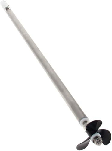 Miniatura 3 de Bettomshin Eje de transmisión con hélice y junta universal para barco RC, eje de L300 mm, manga L250 mm, hélice D36 mm, apto para eje de motor de