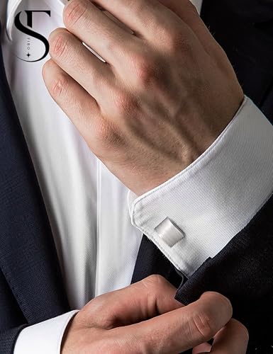 Gemelos de acero inoxidable para hombre miniatura 4