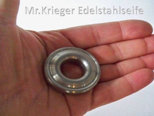 Preisvergleich Produktbild Aktivedelstahlseife Geruchskillerseife,Geruchsstop-seife gegen Zwiebel,Fisch-und Knoblauchgerüche von Mr.Krieger mit Edelstahlaufhängung + Aktion Plus 1 Edelstahlhaken kostenlos dazu