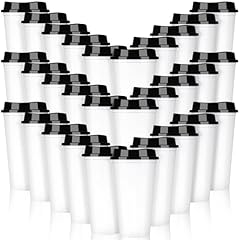 White with Black Lid