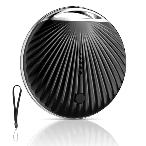Smart Tag, Localizador GPS Funciona con Buscar Apple (Sólo iOS), Localizador Bluetooth, Rastreador para Llaves, Cartera, Equipaje, Batería Reemplazable, IP68, Negro (1 Pack)