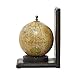 Deco 79 Wood World Map Decorative Bookends Globe Non Skid Bookends, Set of 2 Office Bookends8