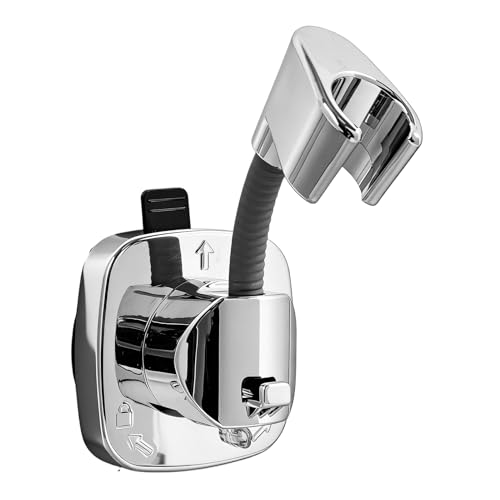 Support Pommeau de Douche Rotatif 360° avec Ventouse, Support de Douche Résistant à la Rouille, Capacité de Charge 10 kg, Installation Rapide, Accroche...