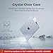 EooCoo Compatible with MacBook Air 13 inch Case 2025 2024-2022 M4 M3 M2 Model A3240 A3113 A2681, Mac Air 13.6 inch Transparent Hard Shell & Keyboard Cover & Screen Film & Type-C, Shiny Crystal Clear