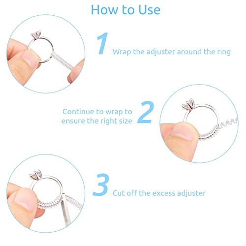 Reidea Ring Adjuster 12 Pack, Invisible And Comfortable Non-Slip Skin-Friendly, Various Sizes To Fit Almost Rings #TOP2