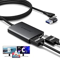 Amazon | MacBook Pro/Air ハブ 2画面 USBC HDMI 分配器 macOSとWin