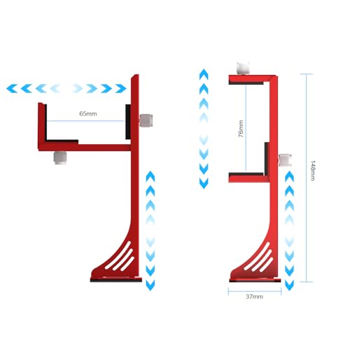 Soporte para GPU con imán ajustable antideslizante color rojo miniatura 7