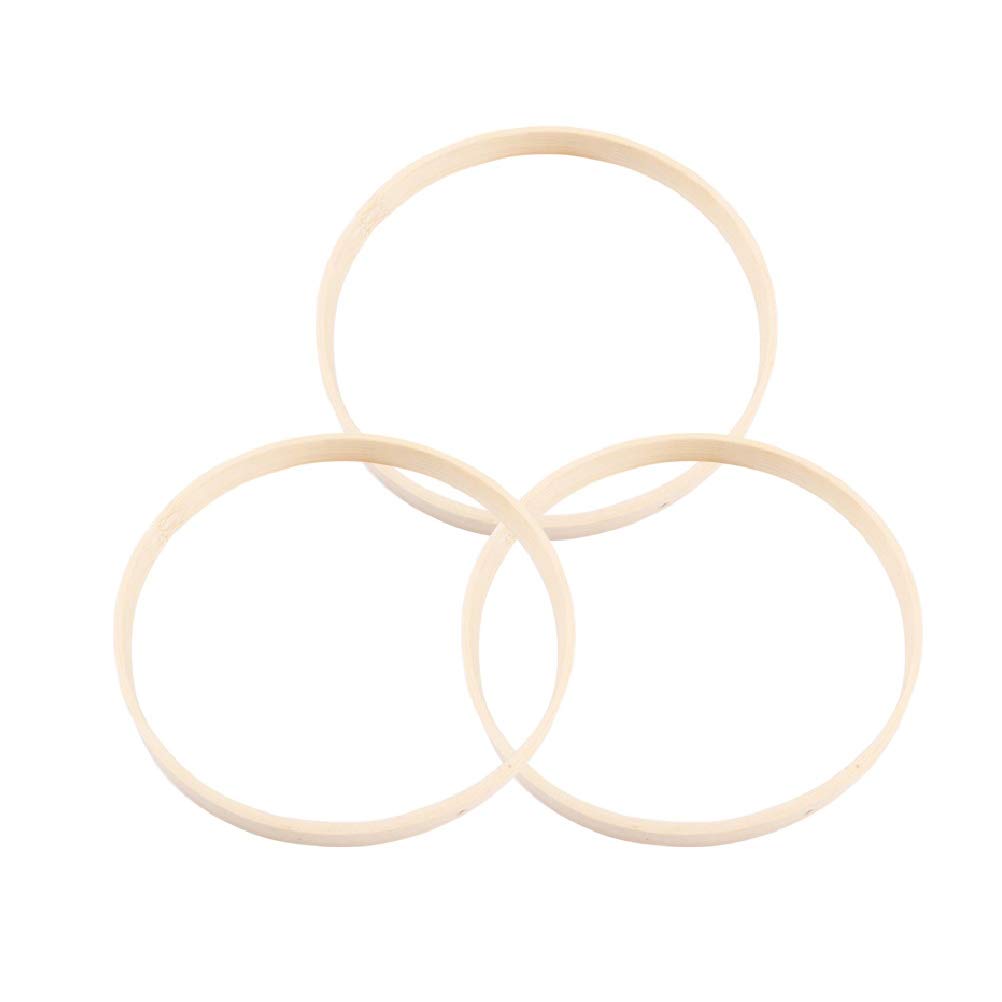 Anillos atrapasueños de bambú de 26 cm para decorar paredes del hogar