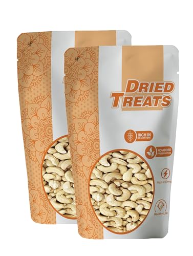 Image of Dried Treats Dried Fruits Nuts And Seeds (Cashew /Kaju roasted, 500g (2x250g))