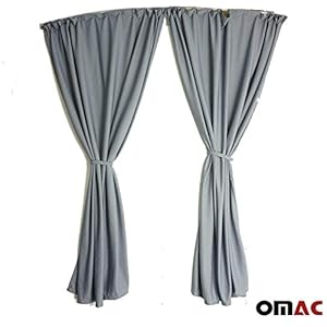 Grijs cabine cabine cabine maat gordijnen compatibel met Transporter T6 2015-2019 grijs